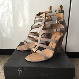 Suede gladiator sandals